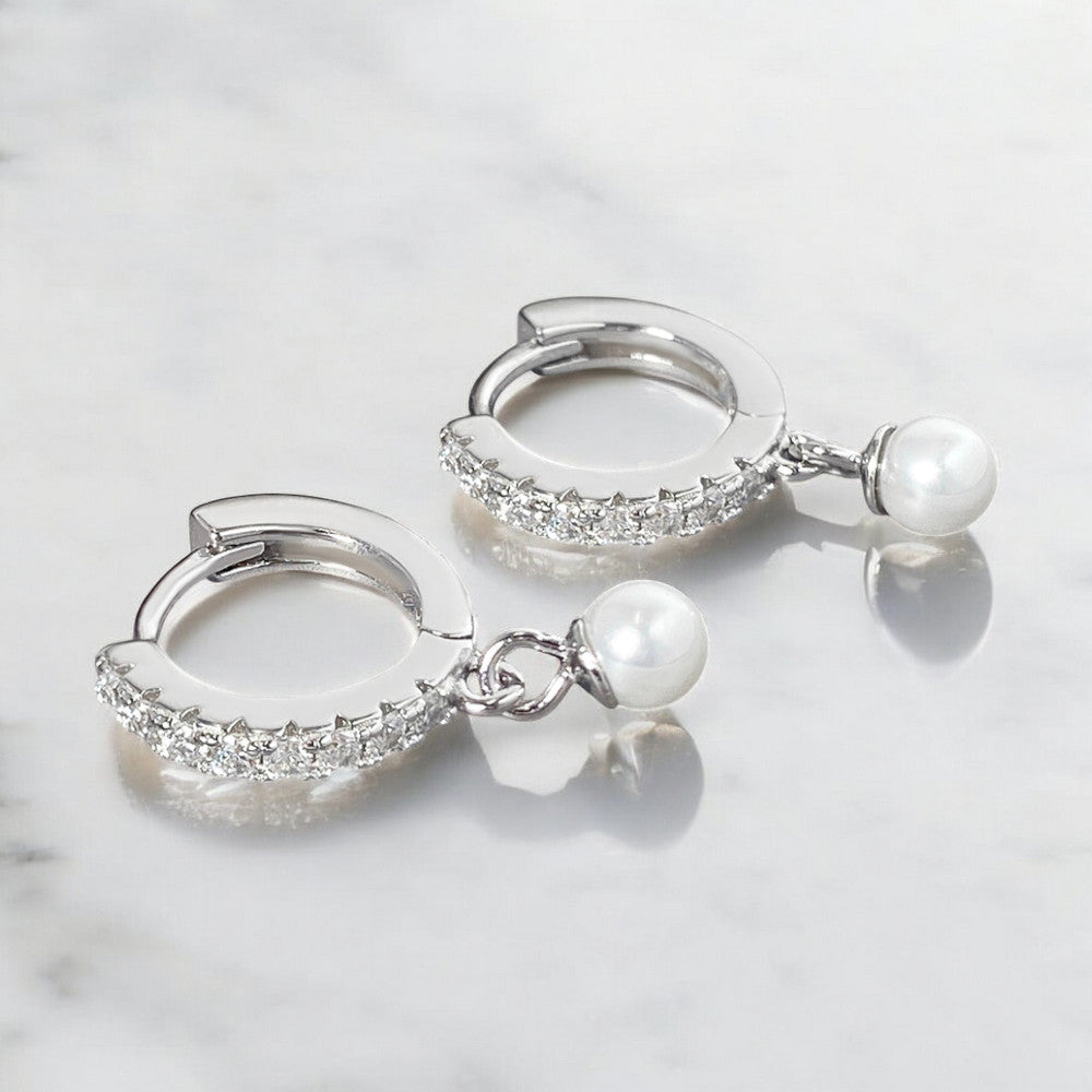 Eveie Pearl Hoops