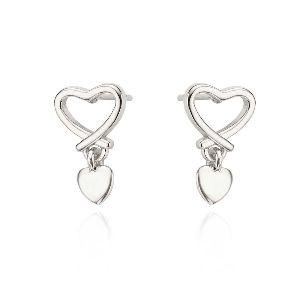 Eternal Love Heart Studs