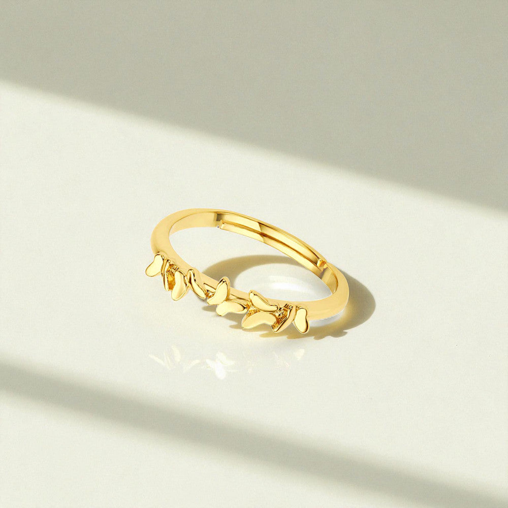 Butterfly Cascade Ring