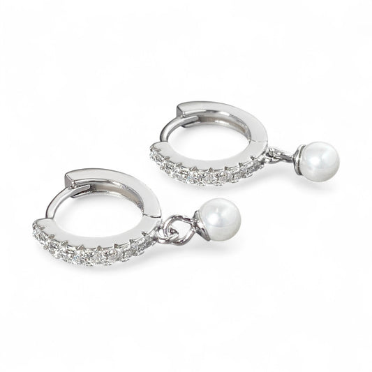 Eveie Pearl Hoops
