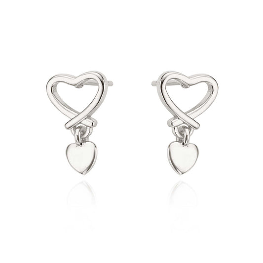 Eternal Love Heart Studs