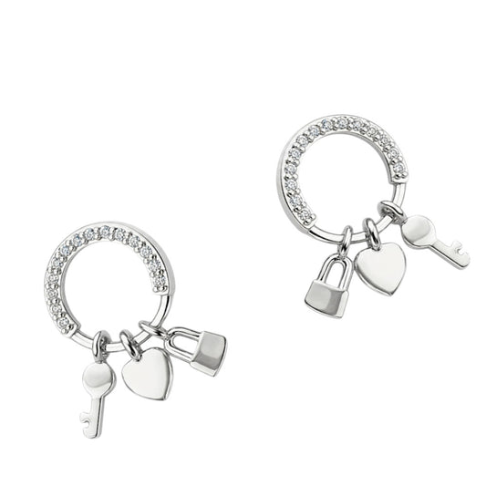Heartlock Pavé Hoops